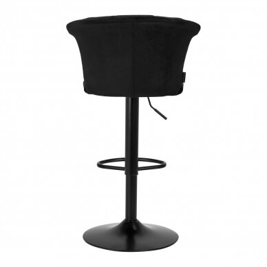 4Rico profesionali makiažo kėdė grožio salonams QS-B801, juodas aksomitas 3