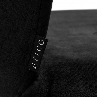 4Rico Профессиональный стул для макияжа для салонов красоты QS-B313a, черный бархат 5