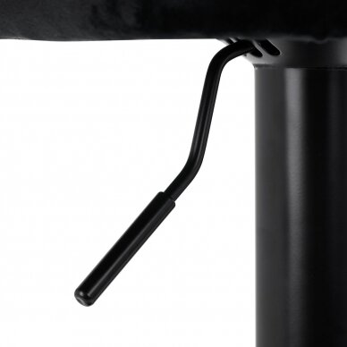 4Rico profesionali makiažo kėdė grožio salonams QS-B801, juodas aksomitas 7