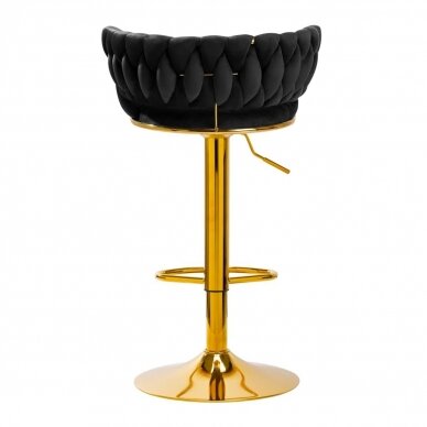 4Rico professional makeup chair for beauty salons QS-B313a, black velvet 3