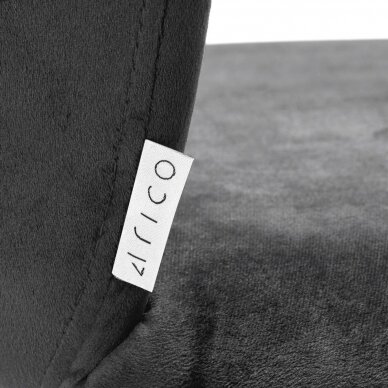 4Rico Профессиональный стул для макияжа для салонов красоты QS-B313a, серый бархат 5