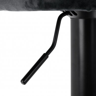 4Rico profesionali makiažo kėdė grožio salonams QS-B801, pilkas aksomitas 7