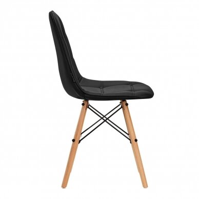 4Rico Scandinavian office and waiting room chair QS-185, black color 1