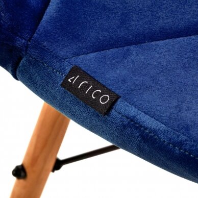 4Rico Scandinavian office and waiting room chair QS-186, blue velvet 6