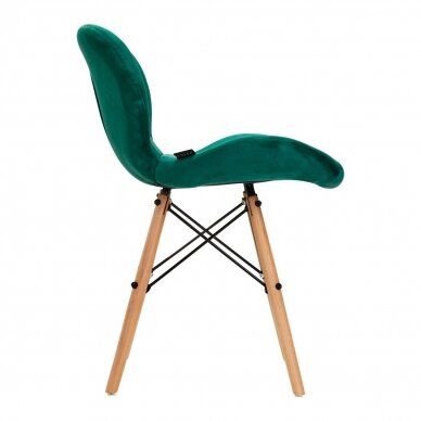 4Rico скандинавское кресло для офиса и зала ожидания QS-185, зеленый аксомит 1