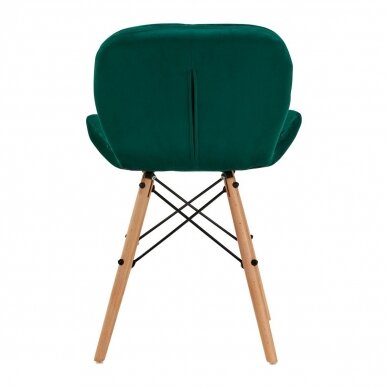 4Rico скандинавское кресло для офиса и зала ожидания QS-185, зеленый аксомит 2