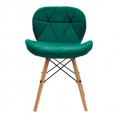 4Rico скандинавское кресло для офиса и зала ожидания QS-185, зеленый аксомит 3