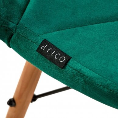 4Rico скандинавское кресло для офиса и зала ожидания QS-185, зеленый аксомит 7