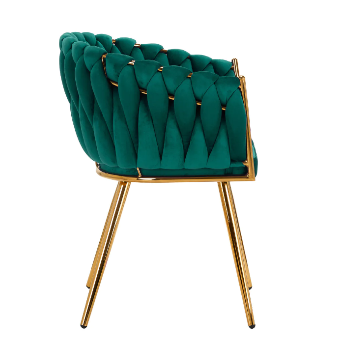 4Rico beauty salon waiting chair QS-GW06G, green velvet (EXPOSURE ITEM) 2 4Rico beauty salon waiting chair QS-GW06G, green velvet (EXPOSURE ITEM) 2