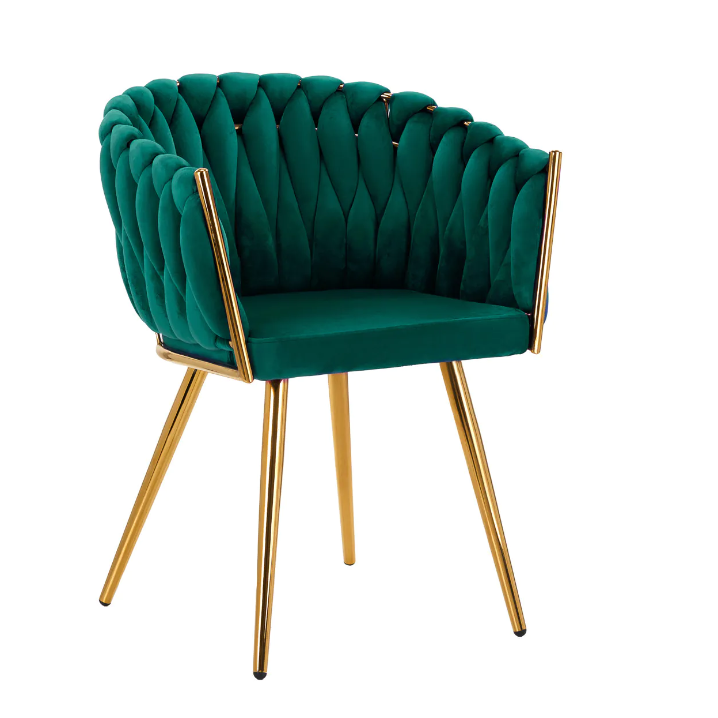 4Rico beauty salon waiting chair QS-GW06G, green velvet (EXPOSURE ITEM) 4Rico beauty salon waiting chair QS-GW06G, green velvet (EXPOSURE ITEM)