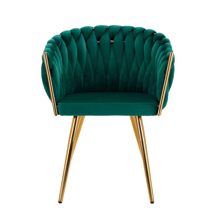 4Rico beauty salon waiting chair QS-GW06G, green velvet (EXPOSURE ITEM) 1 4Rico beauty salon waiting chair QS-GW06G, green velvet (EXPOSURE ITEM) 1