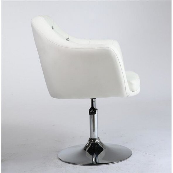Beauty salons and beauticians stool HC830, white eco-leather 2 Beauty salons and beauticians stool HC830, white eco-leather 2