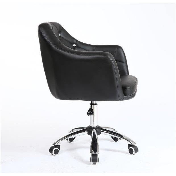 Meistro kėdutė grožio salonams bei kosmetologams HC830K, juoda eko oda 2