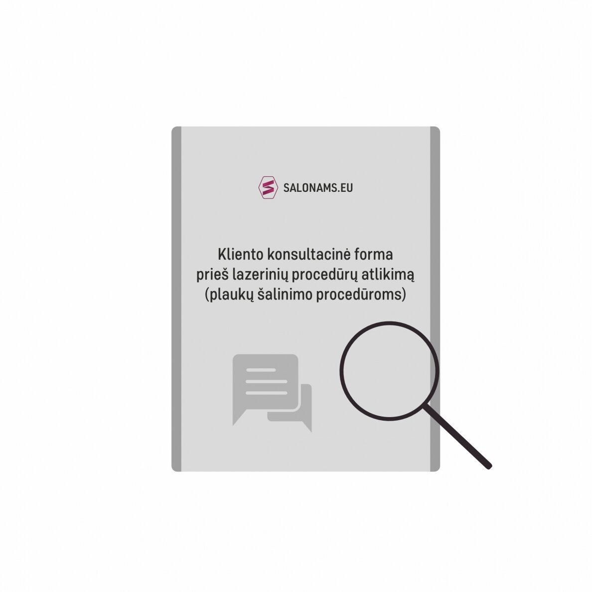 Kliento konsultacinė forma prieš lazerinių procedūrų atlikimą (plaukų šalinimo procedūroms) Kliento konsultacinė forma prieš lazerinių procedūrų atlikimą (plaukų šalinimo procedūroms)