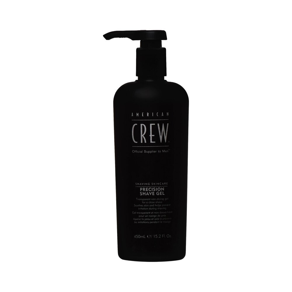 AMERICAN CREW PRECISION SHAVE GEL skaidrus gelis tiksliam skutimuisi, 450 ml