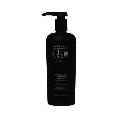 AMERICAN CREW PRECISION SHAVE GEL skaidrus gelis tiksliam skutimuisi, 450 ml AMERICAN CREW PRECISION SHAVE GEL skaidrus gelis tiksliam skutimuisi, 450 ml