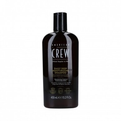 AMERICAN CREW Kasdienis drėkinamasis plaukų šampūnas, 450 ml. AMERICAN CREW Kasdienis drėkinamasis plaukų šampūnas, 450 ml.
