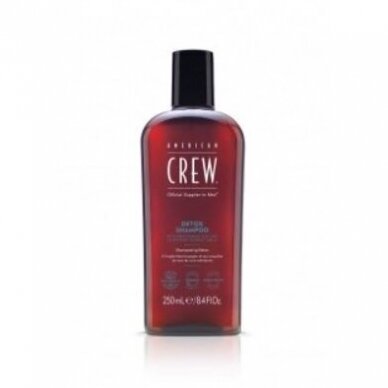 American Crew Detox valomasis šampūnas besiriebaluojantiems plaukams, 250 ml.