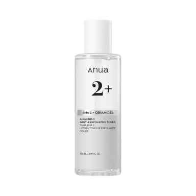ANUA BHA 2% GENTLE EXFOLIATING TONER exfoliating and skin barrier strengthening facial toner, 150 ml ANUA BHA 2% GENTLE EXFOLIATING TONER exfoliating and skin barrier strengthening facial toner, 150 ml