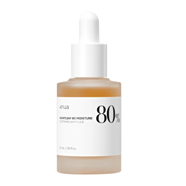 ANUA HEARTLEAF 80% SOOTHING AMPOULE soothing facial ampoule, 30 ml ANUA HEARTLEAF 80% SOOTHING AMPOULE soothing facial ampoule, 30 ml