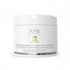 APIS ACNE STOP deep cleansing alginate algae mask for acne facial skin, 100 g.