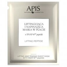 APIS HOME SPA intensive skin firming and lifting sheet face mask with biomimetic SNAP-8™ peptide and 4D hyaluronic acid, 20 g.