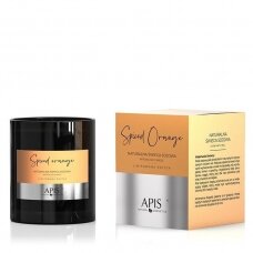 APIS натуральная соевая ароматерапевтическая свеча для массажа SPICED ORANGE, 220 g.