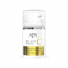 APIS RE-VIT C HOME CARE regeneruojantis naktinis veido odos kremas su retinoliu bei vitaminu C, 50 ml