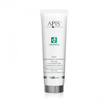 APIS API-PODO regeneruojantis ir drėkinantis pėdų kremas su jonizuotu sidabru bei kanapių aliejumi, 100 ml. APIS API-PODO regeneruojantis ir drėkinantis pėdų kremas su jonizuotu sidabru bei kanapių aliejumi, 100 ml.