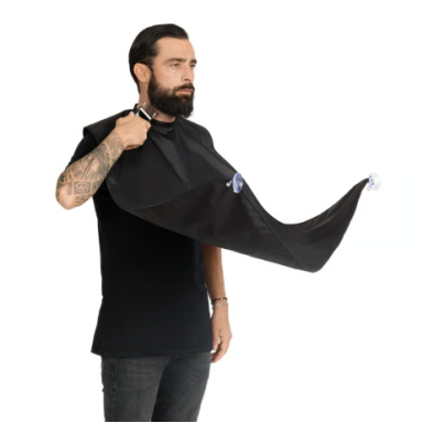 Barzdos skutimo apsiaustas su siurbtukais BEARD APRON