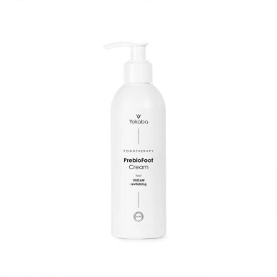 YOKABA PREBIOFOOT veganiškas drėkinantis pėdų kremas su prebiotiku, 240 ml YOKABA PREBIOFOOT veganiškas drėkinantis pėdų kremas su prebiotiku, 240 ml