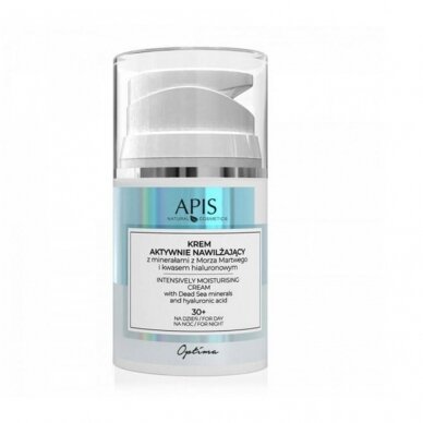 APIS Moisturising Cream with Dead Sea Minerals and Hyaluronic Acid +30 OPTIMA, 50 ml. APIS Moisturising Cream with Dead Sea Minerals and Hyaluronic Acid +30 OPTIMA, 50 ml.