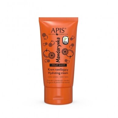 APIS FRUIT SHOT moisturizing face cream for gray skin with mandarin and passion fruit extracts, 50 ml