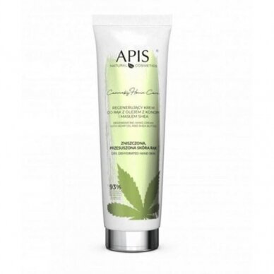 APIS CANNAPIS regenerating hand cream with hemp oil and shea butter, 100 ml.