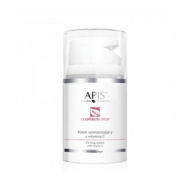 APIS COUPEROSE STOP stiprinamasis veido kremas kapiliarinės odos priežiūrai, 50 ml
