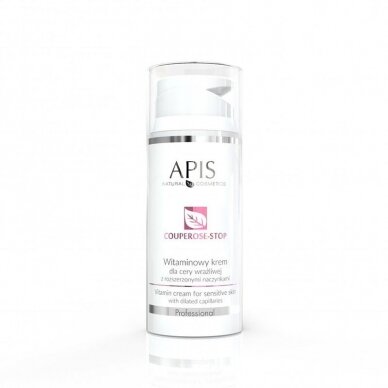 APIS COUPEROSE STOP vitamin C saturated face cream with silk proteins and ceramides for capillary facial skin, 100 ml APIS COUPEROSE STOP vitamin C saturated face cream with silk proteins and ceramides for capillary facial skin, 100 ml
