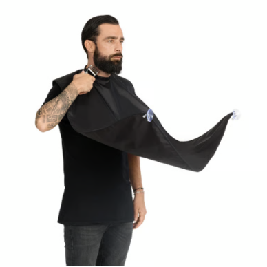 Beard shaving apron with suction cups BEARD APRON Beard shaving apron with suction cups BEARD APRON