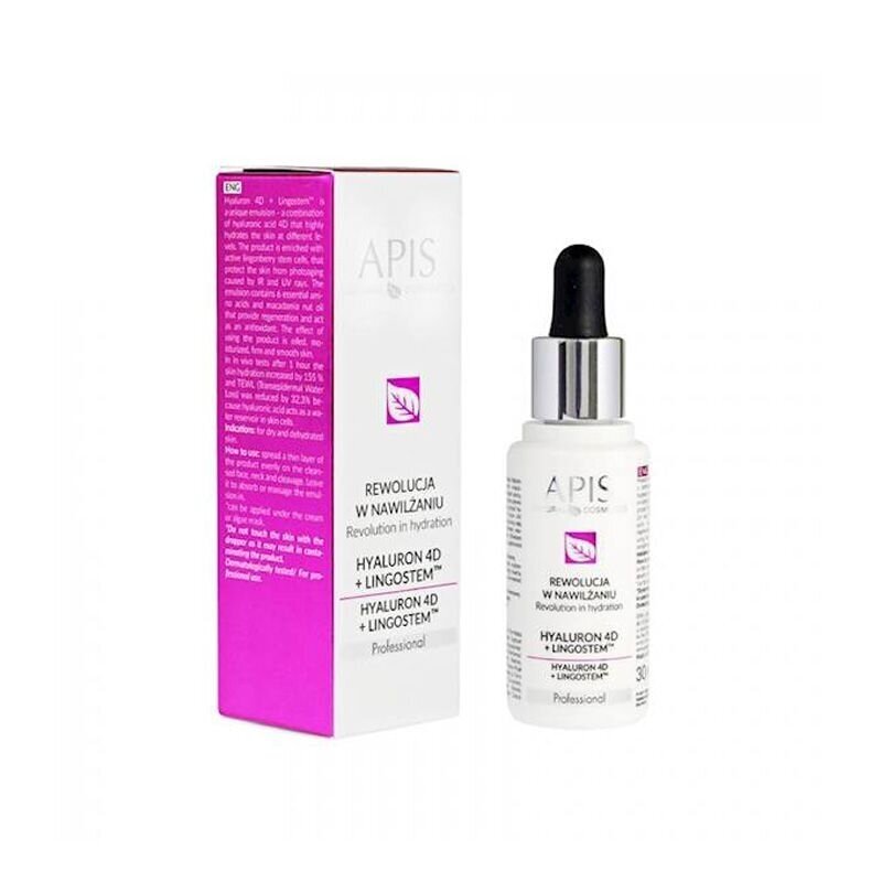 APIS hyaluronic 4D emulsion + Ligostem TM + 6 amino acid complex, 30 ml APIS hyaluronic 4D emulsion + Ligostem TM + 6 amino acid complex, 30 ml