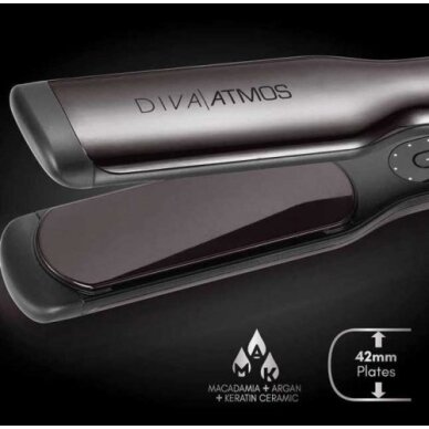 DIVA PRO STYLING profesionalus plaukų tiesintuvas ATMOS FUTURE WIDE PROFESSIONAL STYLER 1