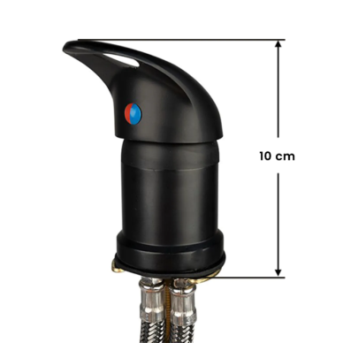 Replacement faucet for the barbershop sink, black color 2