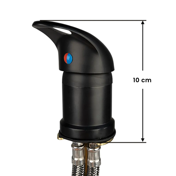 Replacement faucet for the barbershop sink, black color 2
