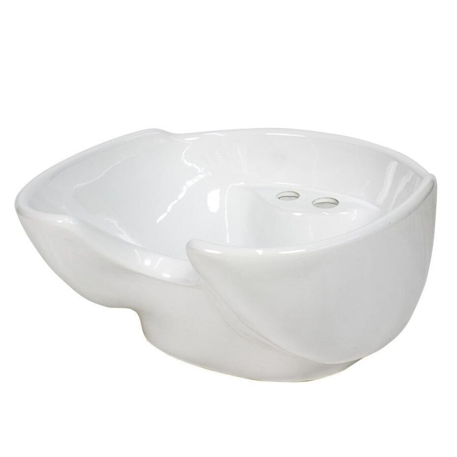 Atsarginė keramikinė plautuvės kriauklė CERAMIC WHITE, baltos spalvos Atsarginė keramikinė plautuvės kriauklė CERAMIC WHITE, baltos spalvos