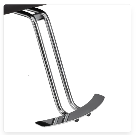 AYALA barber chair footrest for supporting the clients feet, assembled AYALA barber chair footrest for supporting the clients feet, assembled