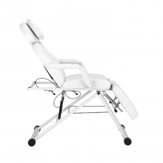 AZZURRO profesionali kosmetologinė kėdė - gultas 563, baltos spalvos