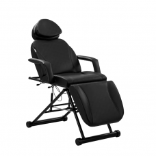AZZURRO profesionali kosmetologinė kėdė - gultas 563, juodos spalvos