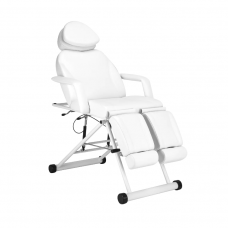 Профессиональное косметологическое кресло AZZURRO - кушетка для косметических процедур 563S, цвет белый
