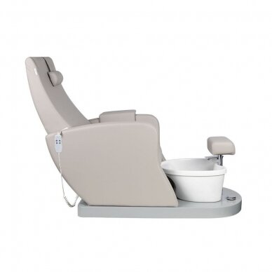 Профессиональное электрическое подологическое SPA кресло для процедур педикюра AZZURRO 016, серого цвета 1