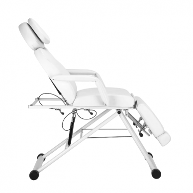 AZZURRO profesionali kosmetologinė kėdė - gultas 563S, baltos spalvos 1