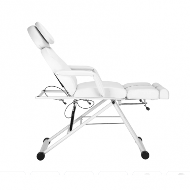 AZZURRO profesionali kosmetologinė kėdė - gultas 563S, baltos spalvos 2