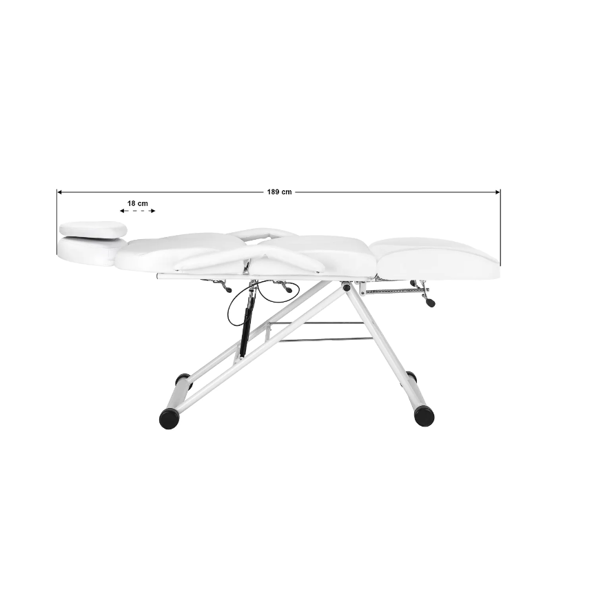 AZZURRO professional cosmetology chair - bed 563, white color 18